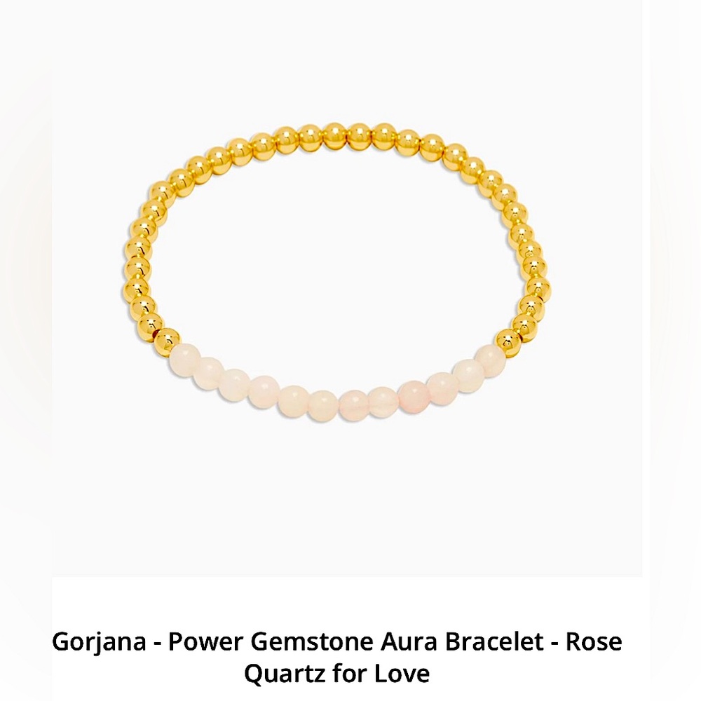 Gorjana Power Gemstone Aura Bracelet with Rose Quartz for Love